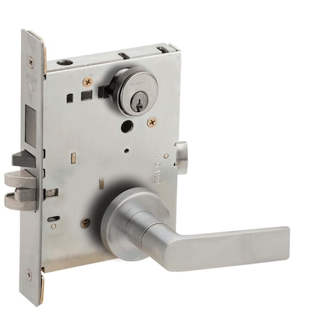 Faculty Restroom Mortise Lock With Do Not Disturb Indicator, 01A Design,  Satin Chrome
